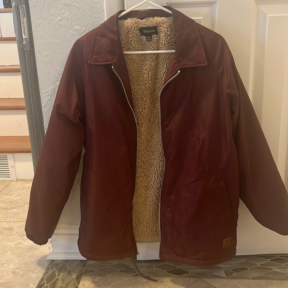 Brixton Jacket - Mens Medium Maroon Color